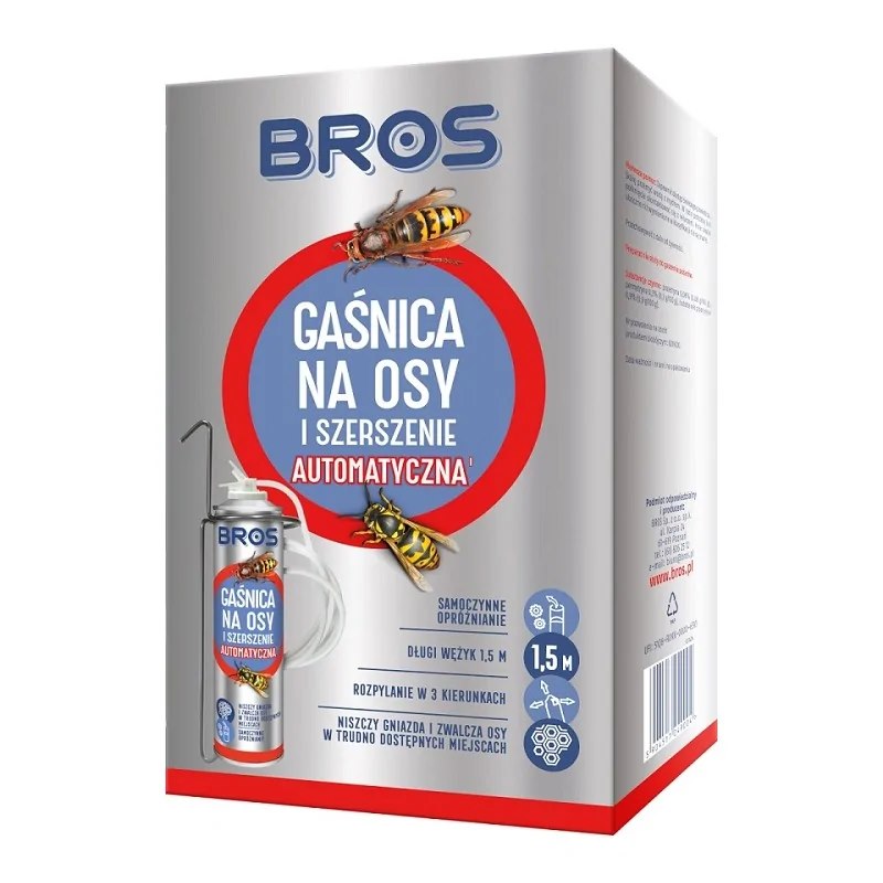 Gaśnica na osy i szerszenie 400ml automatyczna BROS