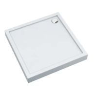 Brodzik akrylowy ALATUS Standard Plus kwadratowy 80x80x16cm głębokość 5cm, biały, ALATUS