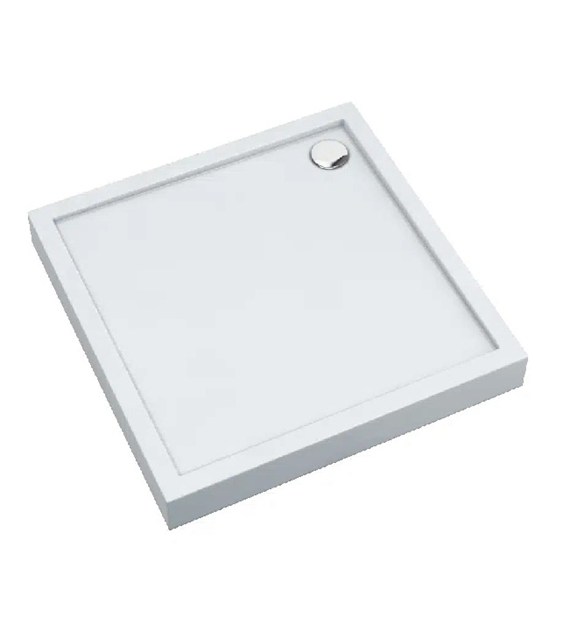 Brodzik akrylowy ALATUS Standard Plus kwadratowy 80x80x16cm głębokość 5cm, biały, ALATUS