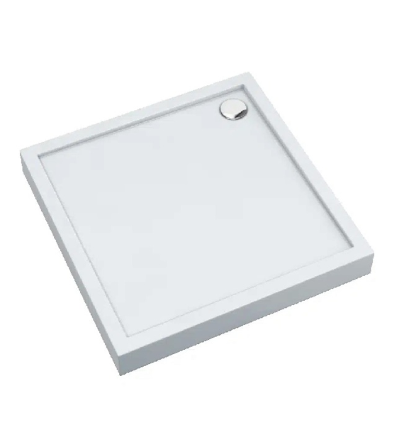 Brodzik akrylowy ALATUS Standard Plus kwadratowy 80x80x16cm głębokość 5cm, biały, ALATUS