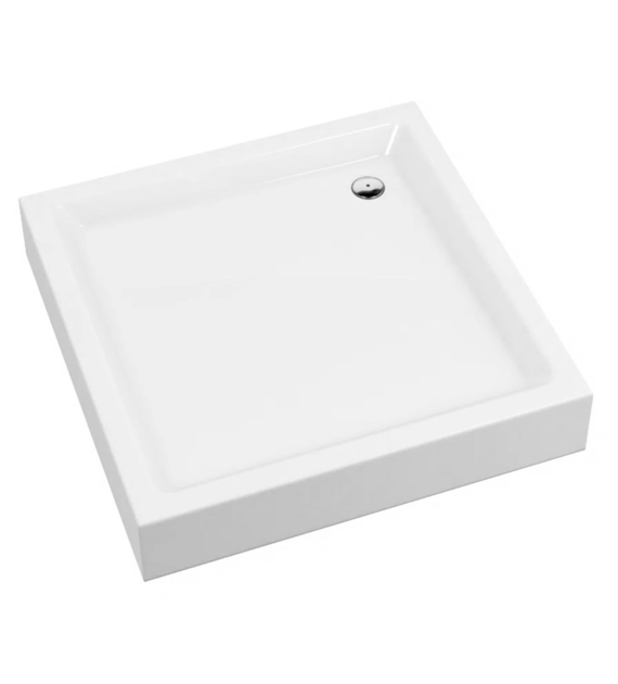 Brodzik akrylowy Standard Plus kwadratowy 90x90x16cm głębokość 5cm, biały, ALATUS