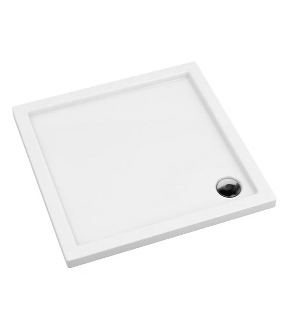 Brodzik akrylowy Standard Plus kwadratowy 90x90x5cm głębokość 3cm, biały, ALATUS