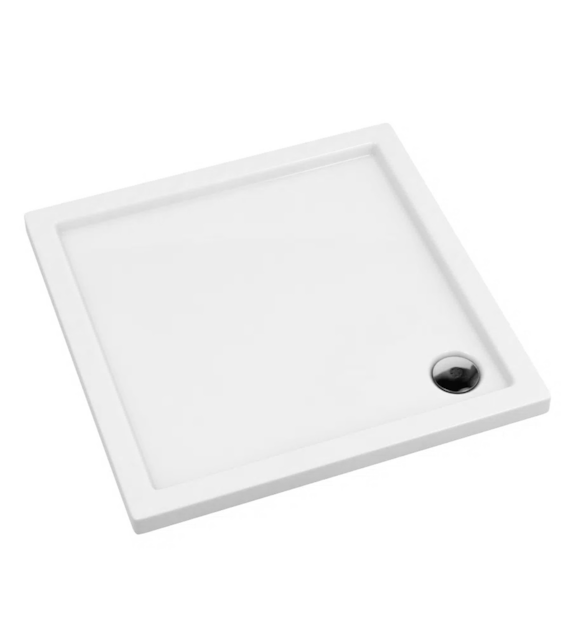 Brodzik akrylowy Standard Plus kwadratowy 90x90x5cm głębokość 3cm, biały, ALATUS