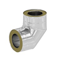 Kolano stalowe izolowane 87o, DN80mm, DW316L z uszczelką