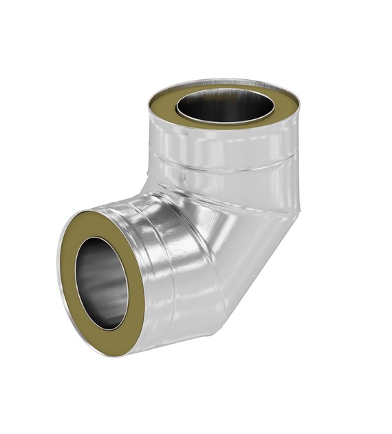 Kolano stalowe izolowane 87o, DN80mm, DW316L z uszczelką