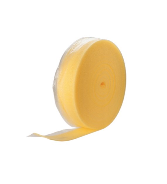 Taśma brzegowa z nacięciami i zakładką 150mm x 8mm (50m rolka) ( cena za 1mb ) żółta PAKO FLEX