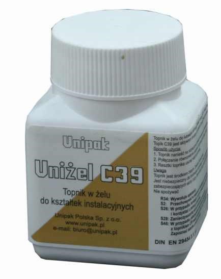 Topnik w żelu, żel do lutowania C-39 / C39 125g UNIPAK