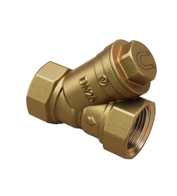 Filtr skośny do wody mosiężny z wkładem magnetycznym 1 1/2  ( DN40 ) PIZA-M VALVEX