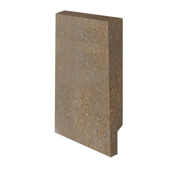 Zakończenie polimerbetonowe PEŁNE 200x350mm LEWE BIEL-BET