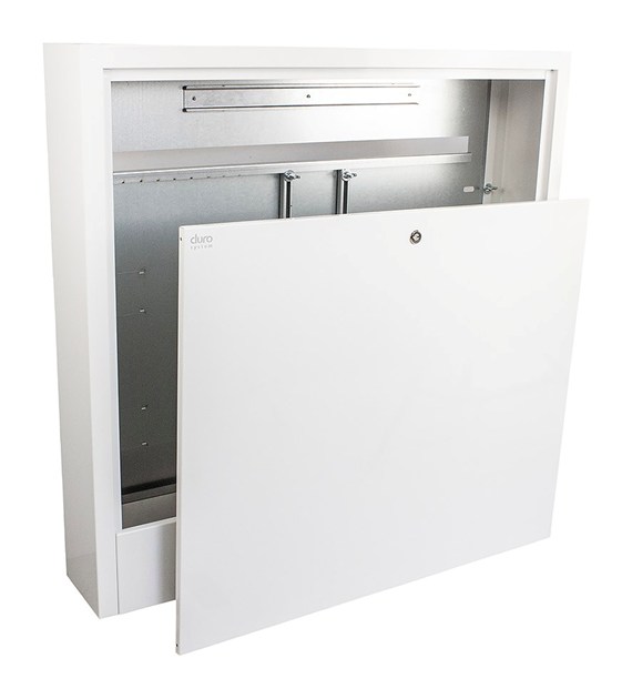 ARKA Szafka instalacyjna natynkowa do rozdzielaczy z demontowalną maskownicą i miejscem na listwę sterującą (10 sekcji) DURO SYSTEM