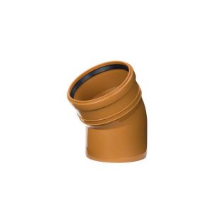 Kolano kanalizacyjne PVC-U 160/15 grubość ścianki 4.9mm SN10 SDR33 LEO