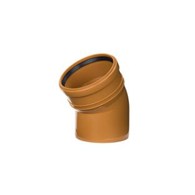 Kolano kanalizacyjne PVC-U 160/30 grubość ścianki 4.9mm SN10 SDR33 LEO