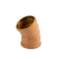 Kolano kanalizacyjne PVC-U 110/30 DWUKIELICHOWE grubość ścianki 3.4mm SN10 SDR33 LEO