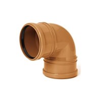 Kolano kanalizacyjne PVC-U 110/90 DWUKIELICHOWE grubość ścianki 3.4mm SN10 SDR33 LEO