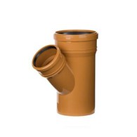 Trójnik kanalizacyjny PVC 160x110/45 LEO