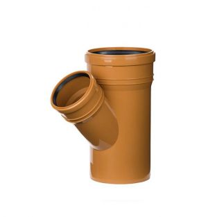 Trójnik kanalizacyjny PVC 160x110/45 LEO