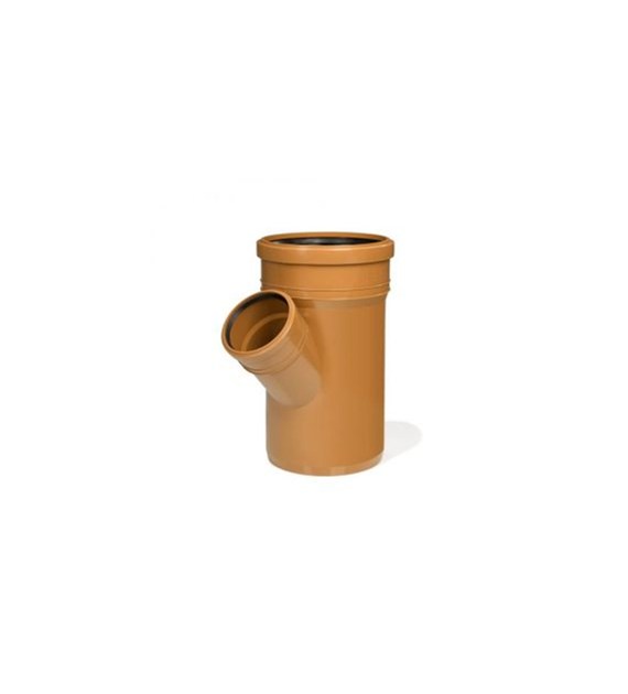 Trójnik kanalizacyjny PVC 200x110/45 LEO