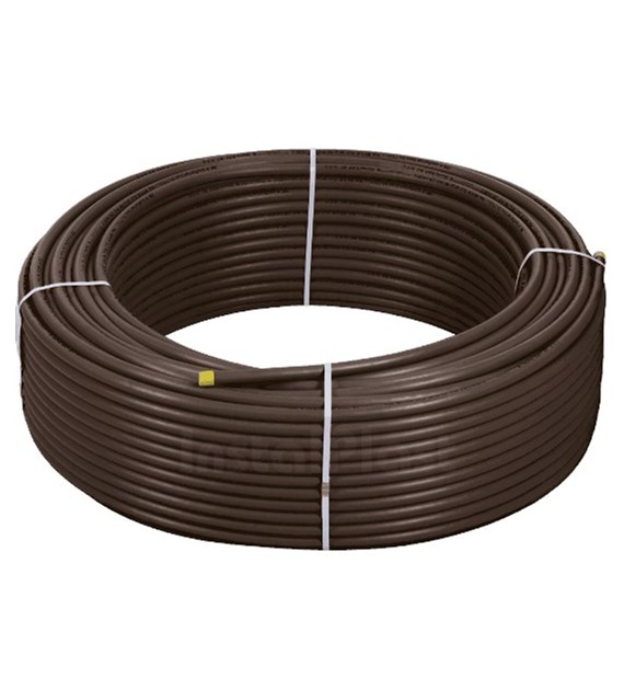 Rura wodociągowa ciśnieniowa PE 90x5,4 PN10 PE100 SDR-17 ( zwój 100 mb ) ( cena za 1mb ) kolor czarny z granatowymi paskami INSTALPLAST ŁASK