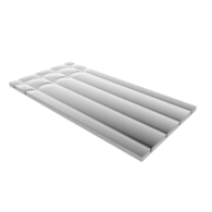 Płyta Sander Alu Standard EPS – element prosty z podwójnym łukiem EPS400 1200x600x20mm dys.150mm TIA