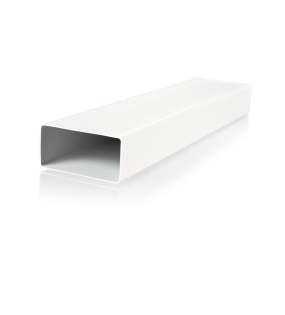 Kanał płaski 220x90 mm, dł. 1 mb, biały VENTS