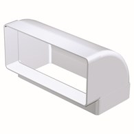 Kolano pionowe 220x90 mm, 90 st., białe VENTS