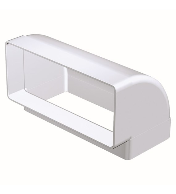 Kolano pionowe 220x90 mm, 90 st., białe VENTS