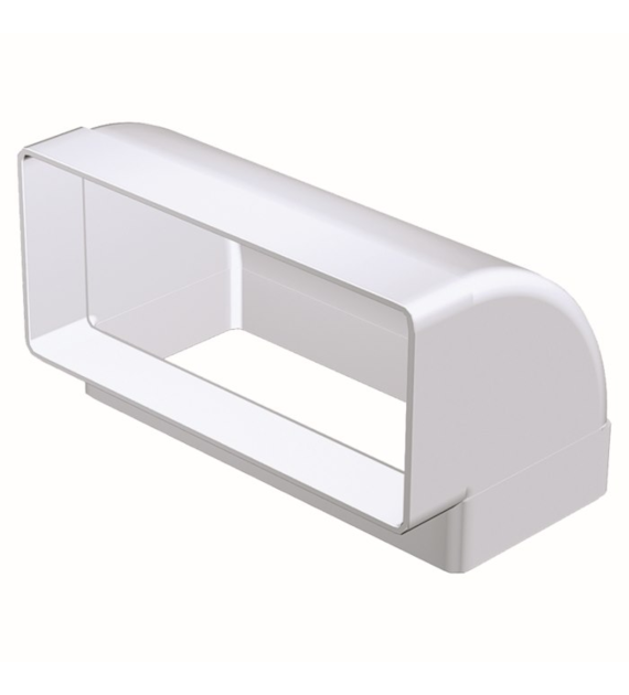 Kolano pionowe 220x90 mm, 90 st., białe VENTS