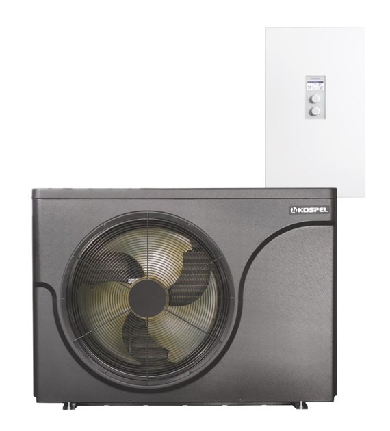 Pakiet HPM2.Z-12 z pompą ciepła HPMO2-12 i jednostką wewnętrzną HPMI2-12 KOSPEL