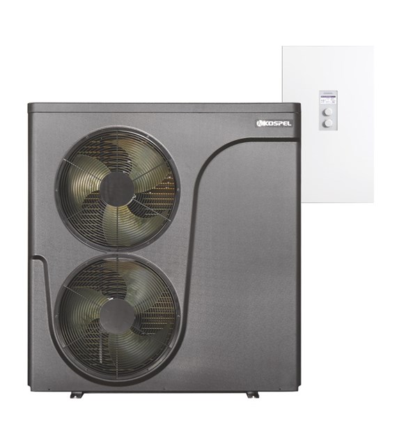 Pakiet HPM2.Z-16/23 z pompą ciepła HPMO2-16/23 i jednostką wewnętrzną HPMI2-16 KOSPEL