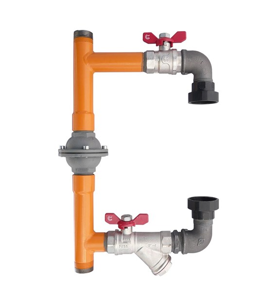 Przyłącze pompy, obejście 1  ( DN25 ) bez pompy PIONOWE CALIDO ARKA