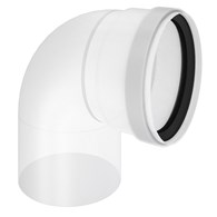 Kolano 90° tworzywo sztuczne z uszczelką DN 125 RICOM