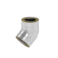 Kolano stalowe izolowane 45o, DN200mm, DW316L z uszczelką RICOM