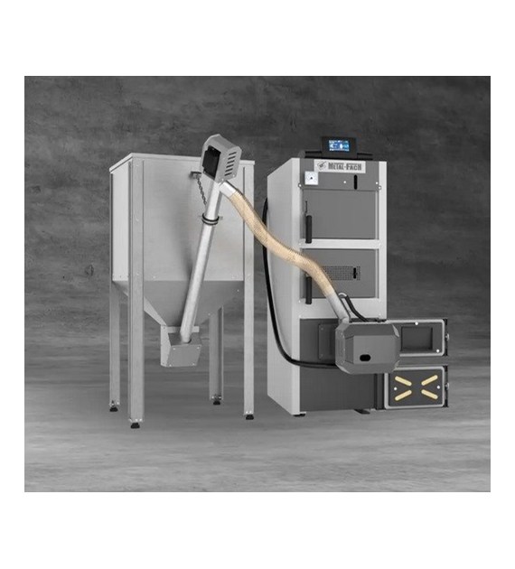 Kocioł zagazowujący na drewno + podajnik na pellet SEMAX BASIC DUO PLUS 20kW METALFACH