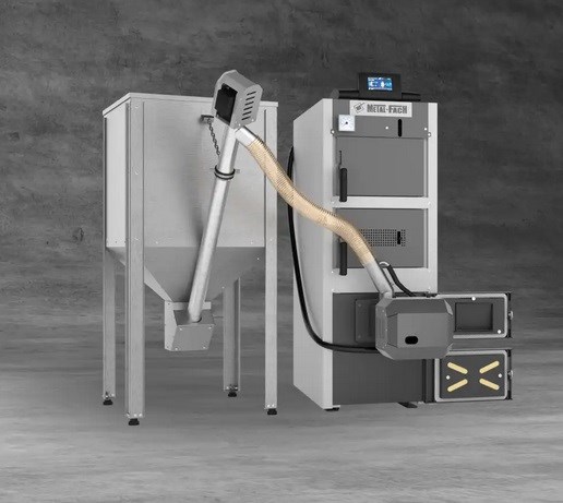 Kocioł zagazowujący na drewno + podajnik na pellet SEMAX BASIC DUO PLUS 20kW METALFACH