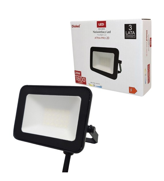 Naświetlacz LED ATRIA PRO 20W 4000K 1800lm IP65 DIO-0435 Dioled