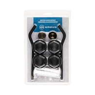 Zestaw do grzejnika aluminowego montażowy CZARNY KFA