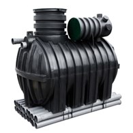 Oczyszczalnia ścieków START SOLID 3500 ZESTAW 36mb drenażu (1-5 RLM), wlot 160 EUROPLAST