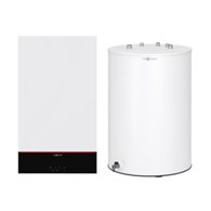 Zestaw B1HG VITODENS 100-W 1-fun.25kW + zasobnik Vitocell 100-W CUGA 100L + dokumentacja techniczna + Armatura przyłączenia natynkowa VIESSMANN