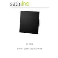 Panel plexi czarny mat /do serii wentylatorów dRim 100/125 airRoxy
