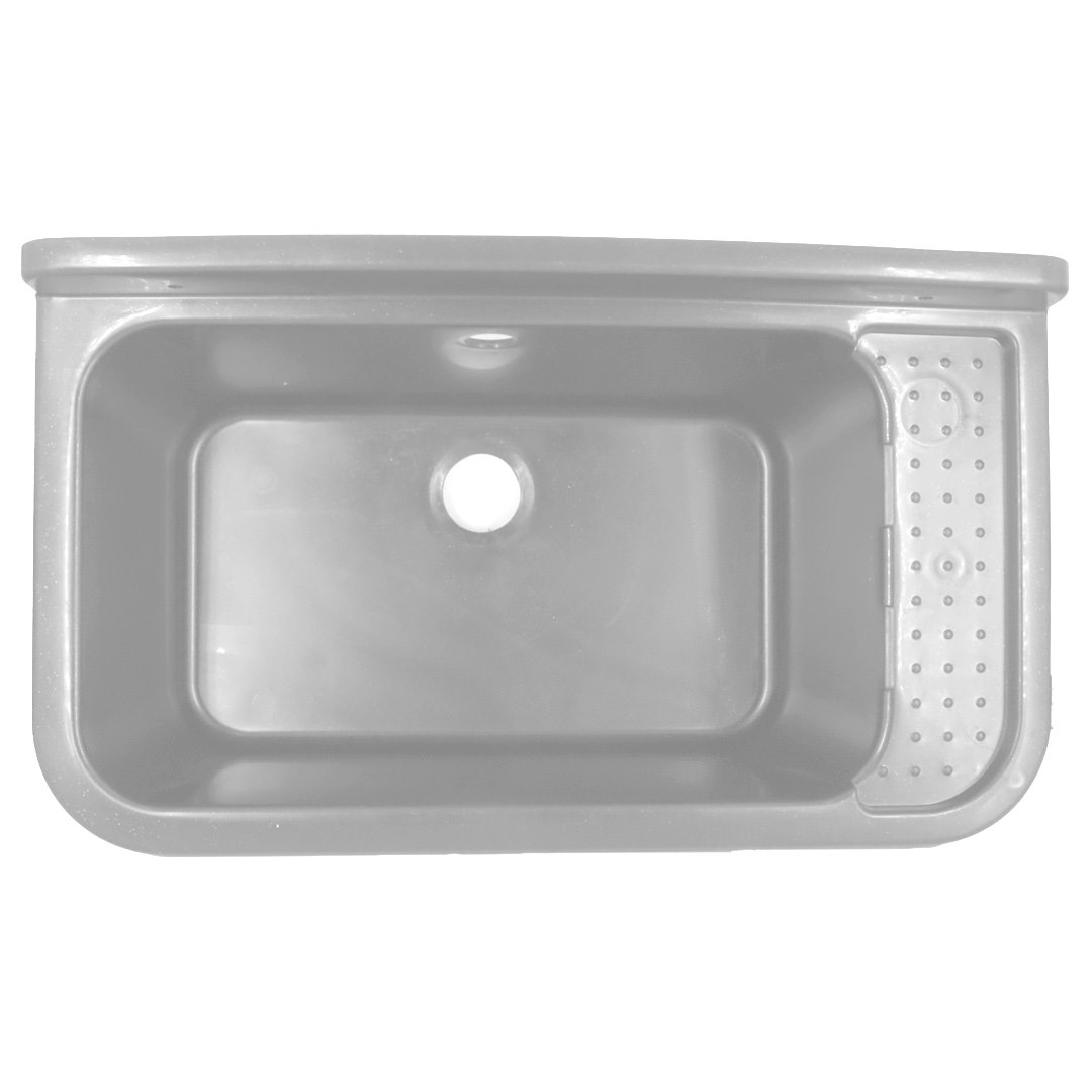 Komora gospodarcza, zlew 55x34x21 SZARA, syfon w zestawie DES