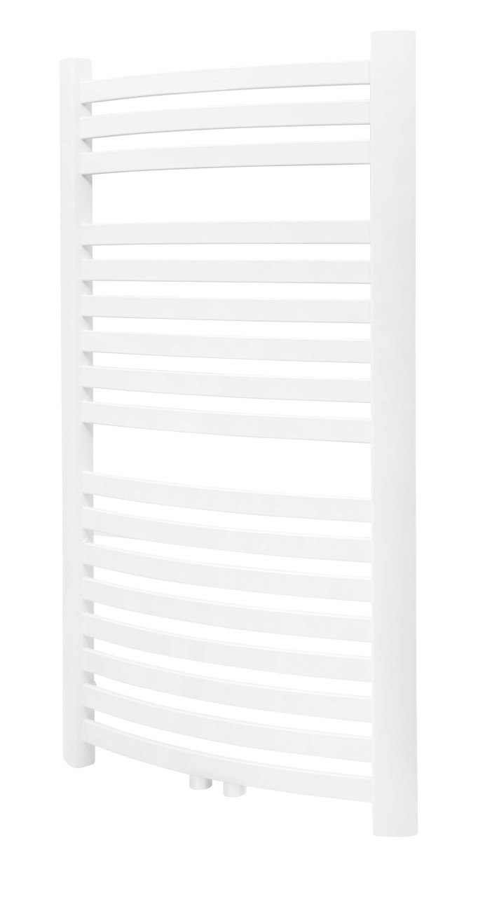 Grzejnik łazienkowy GR3V, wymiary 570x1400,  MOC-674W, Z.DOLNE V Centryczne, kolor BIAŁY DIAMOND