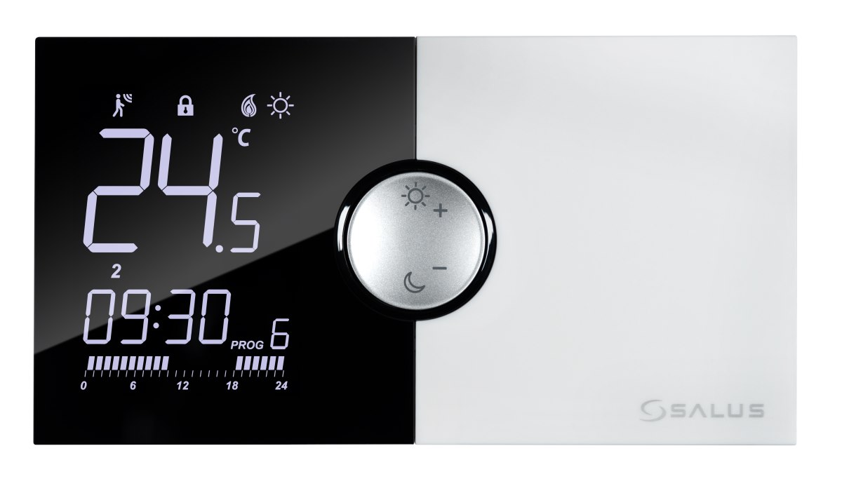 Przewodowy, natynkowy regulator tygodniowy, bateryjny 091PRO SALUS