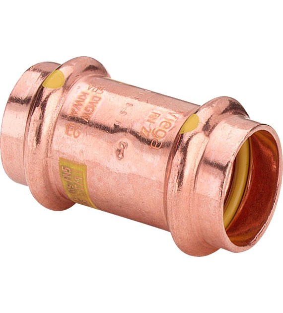 Mufa miedziana równoprzelotowa zaprasowywana o gazu 35x35 VIEGA