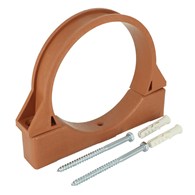 Uchwyt plastikowy, obejma 160 PCV POMARAŃCZOWA DES