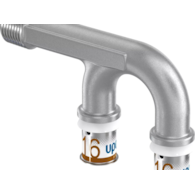 Kolano naścienne Mixer R1/2  MT-16-16 Uponor S-Press Plus 1070636 UPONOR