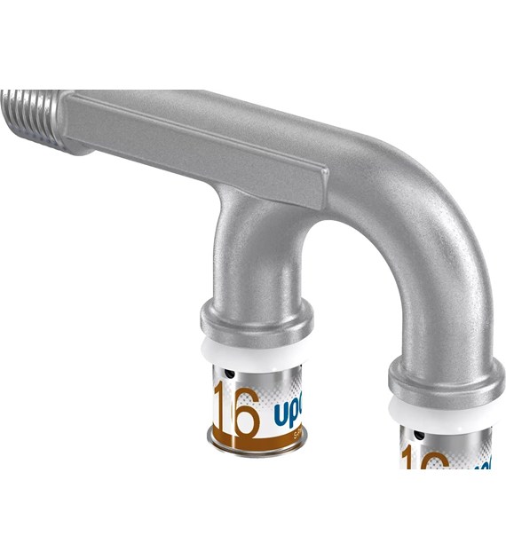 Kolano naścienne Mixer R1/2  MT-16-16 Uponor S-Press Plus 1070636 UPONOR
