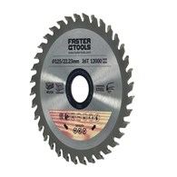 FASTER TOOLS Tarcza widiowa z uzębieniem YG6 125 x 22,2mm 40 zębów