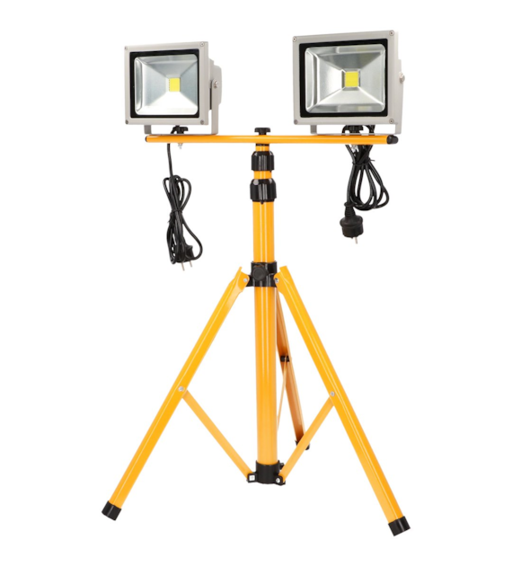 Lampa LED podwójna ze statywem 20W FASTER TOOLS