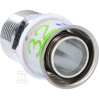 Złączka z gwintem zewnętrznym 32-R1 MT Uponor S-Press Plus 1070509