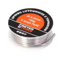 Lut miękki, spoiwo lutownicze 3.0mm 100g z topnikiem FASTER TOOLS
S-Sn60 Pb40